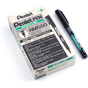 Pentel Permanentmarker xylol-/toluolfrei F 0,8 mm Strichbreite 12 Stück schwarz Pentel Permanentmarker xylol-/toluolfrei F 0,8 mm Strichbreite 12 Stück schwarz