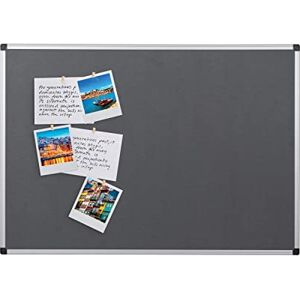 Bi-Office FA0342170 nástěnka Maya, plstěná tabule s hliníkovým rámem, šedý plstěný povrch, 90 x 60 cm šedá Bi-Office FA0342170 nástěnka Maya, plstěná tabule s hliníkovým rámem, šedý plstěný povrch, 90 x 60 cm šedá