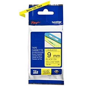 Brother Originální P-touch páska TZe-621 9 mm, černá na žluté (kompatibilní mj. s P-touch PT-H100LB/R, -H105, -E100/VP, -D200/BW/VP, -D210/VP) Brother Originální P-touch páska TZe-621 9 mm, černá na žluté (kompatibilní mj. s P-touch PT-H100LB/R, -H105, -E100/VP, -D200/BW/VP, -D210/VP)
