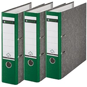 Leitz Kvalitní pořadač, balení 3 ks, papír s mramorovým mramorem, A4, 8 cm šířka hřbetu, zelená, 310305055 Leitz Kvalitní pořadač, balení 3 ks, papír s mramorovým mramorem, A4, 8 cm šířka hřbetu, zelená, 310305055