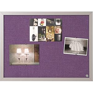 Bi-Office Nástěnka levandule, poznámková tabule s fialovým textilním povrchem, perlové barvy MDF rám, tloušťka 22 mm, 60 x 45 cm Bi-Office Nástěnka levandule, poznámková tabule s fialovým textilním povrchem, perlové barvy MDF rám, tloušťka 22 mm, 60 x 45 cm