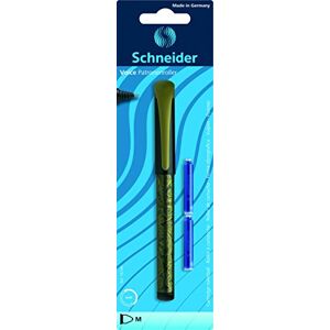 Schneider Kugelschreiber Voice, Strichbreite M, Ultramarin, radierbar, Packung mit 1 Stift und 2 Patronen Schneider Kugelschreiber Voice, Strichbreite M, Ultramarin, radierbar, Packung mit 1 Stift und 2 Patronen