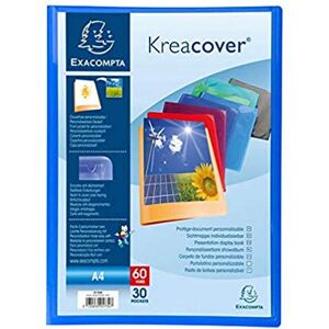 Exacompta 5730E průhledné desky KeaCover z plastu DIN A4 s 30 průhlednými pouzdry, 60 pohledy, perfektní do školy a kanceláře obal na dokumenty, prospektový obal, 1 kus náhodné barvy Exacompta 5730E průhledné desky KeaCover z plastu DIN A4 s 30 průhlednými pouzdry, 60 pohledy, perfektní do školy a kanceláře obal na dokumenty, prospektový obal, 1 kus náhodné barvy