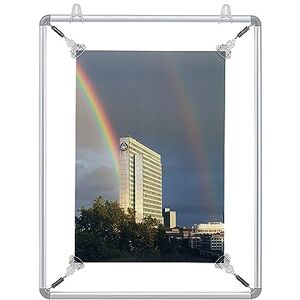 Franken Napínací rám, rám na plakáty A3, informační rám z hliníku pro plakáty, vývěsky a reklamu v kanceláři, škole nebo hotelu, zavěšení klipů, BS1102 Franken Napínací rám, rám na plakáty A3, informační rám z hliníku pro plakáty, vývěsky a reklamu v kanceláři, škole nebo hotelu, zavěšení klipů, BS1102