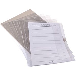 Goldbuch 83005 5 náhradních tašek pro zlatou knížku na dokumenty, průhledné obaly s překlápěcí klapkou, průhledné pouzdro, pouzdro na dokumenty se 4násobným otvorem, vhodné pro složky DIN A4, cca 22,7 x 33 cm Goldbuch 83005 5 náhradních tašek pro zlatou knížku na dokumenty, průhledné obaly s překlápěcí klapkou, průhledné pouzdro, pouzdro na dokumenty se 4násobným otvorem, vhodné pro složky DIN A4, cca 22,7 x 33 cm