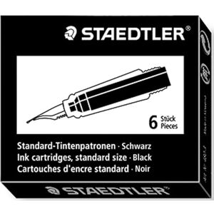 Staedtler Inkoustová kazeta, standardní, černá, 480-9 Staedtler Inkoustová kazeta, standardní, černá, 480-9