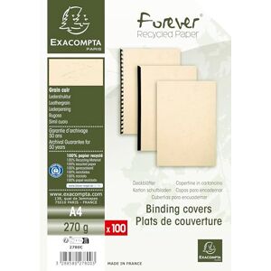 Exacompta 2780C balení 100 ks vazebních víček DIN A4 pro vázací systémy Forever z recyklovaného kartonu slonovina. Vhodné pro použití s Serodo, plastovými kroužky, kovovými kroužky a dalšími Exacompta 2780C balení 100 ks vazebních víček DIN A4 pro vázací systémy Forever z recyklovaného kartonu slonovina. Vhodné pro použití s Serodo, plastovými kroužky, kovovými kroužky a dalšími