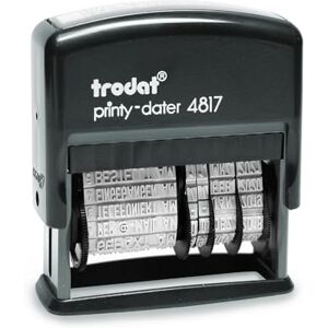 Trodat Printy 4817, razítko s texty a datem (12 přednastavených textů v německém jazyce) Trodat Printy 4817, razítko s texty a datem (12 přednastavených textů v německém jazyce)