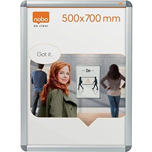 Nobo Premium Plus plakátový rám se skládacím rámem, 500 x 700 mm, upevnění na stěnu pomocí rohové montáže, hliníkový rám, antireflexní plastový kryt, stříbrný, 1902210 Nobo Premium Plus plakátový rám se skládacím rámem, 500 x 700 mm, upevnění na stěnu pomocí rohové montáže, hliníkový rám, antireflexní plastový kryt, stříbrný, 1902210