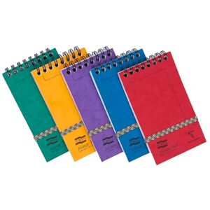 Clairefontaine Europa Minor spirální notebook v elastickým páskem 80 g / m² 120 listů 127 x 76 mm, modrý Clairefontaine Europa Minor spirální notebook v elastickým páskem 80 g / m² 120 listů 127 x 76 mm, modrý