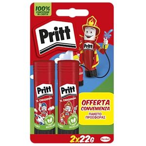Pritt Lepicí tyčinka 2 x 22 g, bezpečné a spolehlivé dětské lepidlo, lepidlo pro ruční práce a kutilství, se silným držením do školy a kanceláře, 2 tyčinky x 22 g Pritt Lepicí tyčinka 2 x 22 g, bezpečné a spolehlivé dětské lepidlo, lepidlo pro ruční práce a kutilství, se silným držením do školy a kanceláře, 2 tyčinky x 22 g