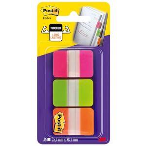 Post-it Lepicí záložky Index Strong 36 lepicích proužků 25,4 mm x 38,1 mm barvy: oranžová, růžová, zelená pro značení, zvýraznění nebo barevné kódování důležitých informací Post-it Lepicí záložky Index Strong 36 lepicích proužků 25,4 mm x 38,1 mm barvy: oranžová, růžová, zelená pro značení, zvýraznění nebo barevné kódování důležitých informací