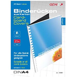 GENIE 12383 kartonové víko VE25 kusů černé GENIE 12383 kartonové víko VE25 kusů černé