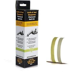 Sharp WSKTS Belt Kit 180/1500 prémiová sada náhradních brusných pásů pro keramické čepele průmyslová textilní brusná páska/ostří páska pro ostřič nožů a nástrojů Sharp WSKTS Belt Kit 180/1500 prémiová sada náhradních brusných pásů pro keramické čepele průmyslová textilní brusná páska/ostří páska pro ostřič nožů a nástrojů