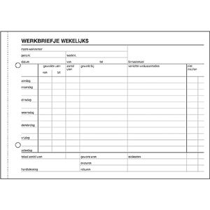 Sigel Expres 30255 Werkbriefje wekelijks holländischer Wochenstundennachweis A5 quer, 5 Stück á 50 Blatt, aus nachhaltigem Papier Sigel Expres 30255 Werkbriefje wekelijks holländischer Wochenstundennachweis A5 quer, 5 Stück á 50 Blatt, aus nachhaltigem Papier