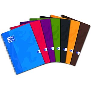 Oxford Office-Classic Set von 5 Spiral-Notebooks mit kleinen Fliesen 21 x 29,7 cm 100 Seiten verschi, 5er Pack Oxford Office-Classic Set von 5 Spiral-Notebooks mit kleinen Fliesen 21 x 29,7 cm 100 Seiten verschi, 5er Pack