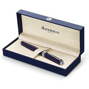 Waterman Plnicí pero Exception (model Slim ) modré se stříbrně plátovaným klipem plnicí pero s jemným peřím a modrým inkoustem dárková krabička Waterman Plnicí pero Exception (model Slim ) modré se stříbrně plátovaným klipem plnicí pero s jemným peřím a modrým inkoustem dárková krabička