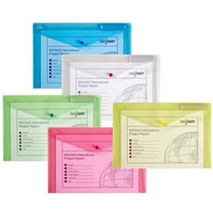 Snopake Klasická taška na dokumenty Polyfile Polypropylen Folio formát 5 kusů barevně tříděné Snopake Klasická taška na dokumenty Polyfile Polypropylen Folio formát 5 kusů barevně tříděné