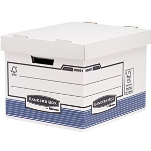 Fellowes R-Kive Prima Standard Archivbox s automatickou konstrukcí FastFold, 10 kusů, bílá/modrá Fellowes R-Kive Prima Standard Archivbox s automatickou konstrukcí FastFold, 10 kusů, bílá/modrá