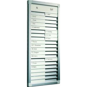 Legamaster 7-622300 In-and-Outboard Professional, An-und Abwesenheitsübersicht für 30 Personen, 26 x 77 cm, eloxiertes Aluminium Legamaster 7-622300 In-and-Outboard Professional, An-und Abwesenheitsübersicht für 30 Personen, 26 x 77 cm, eloxiertes Aluminium
