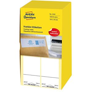 Avery 3430 Frankier-Etiketten (für Neopost, Papier matt, 194 x 39 mm) 1000 Stück weiß Avery 3430 Frankier-Etiketten (für Neopost, Papier matt, 194 x 39 mm) 1000 Stück weiß