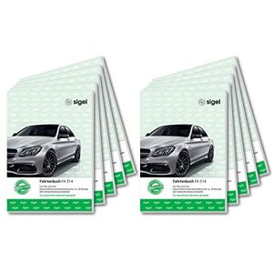 Sigel FA514/10 knihy jízd pro osobní a nákladní automobily, A5, 64 stran, balení po 10 kusech pro Německo a Rakousko, uznané finančním úřadem, z udržitelného papíru Sigel FA514/10 knihy jízd pro osobní a nákladní automobily, A5, 64 stran, balení po 10 kusech pro Německo a Rakousko, uznané finančním úřadem, z udržitelného papíru