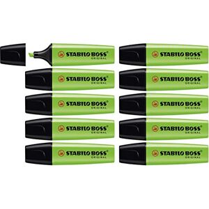 STABILO zvýrazňovač BOSS ORIGINAL balení 10 ks zelený STABILO zvýrazňovač BOSS ORIGINAL balení 10 ks zelený