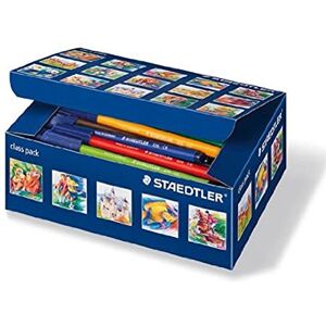 Staedtler 326 C100 Noris Club školní box na fixy ve skládací krabici, 100 kusů Staedtler 326 C100 Noris Club školní box na fixy ve skládací krabici, 100 kusů