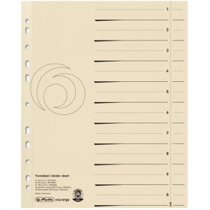 Herlitz 10840205 Oddělovač A4, karton Manila, 180 g/m², Chamois, Béžová (chamois) A4 Herlitz 10840205 Oddělovač A4, karton Manila, 180 g/m², Chamois, Béžová (chamois) A4