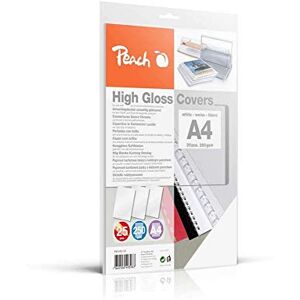Peach Zadní stěny krycí listy A4-250 g/m² 25 kusů vysoce lesklé bílé PB100-16 Peach Zadní stěny krycí listy A4-250 g/m² 25 kusů vysoce lesklé bílé PB100-16