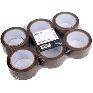 Pavo 6 Rollen Premium PP Pack-/Klebeband, Low Noise/Leise Abrollend, 66 m, 50 mm, braun, 8000272 Pavo 6 Rollen Premium PP Pack-/Klebeband, Low Noise/Leise Abrollend, 66 m, 50 mm, braun, 8000272