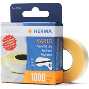 Herma Lepidlo oller náhradní kazeta oboustranná permanentní samolepicí, 1 náhradní balení s 1000 lepicími kousky (12 x 13 mm), fotolepidlo Refill náhradní role pro lepicí pásku Herma Lepidlo oller náhradní kazeta oboustranná permanentní samolepicí, 1 náhradní balení s 1000 lepicími kousky (12 x 13 mm), fotolepidlo Refill náhradní role pro lepicí pásku