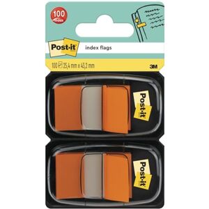 Post-it Index lepicí pásky, standardní, oranžové, 25,4 mm x 43,2 mm, 50 lepicích proužků na dávkovač, 2 dávkovače pro dokumenty a důležité informace Post-it Index lepicí pásky, standardní, oranžové, 25,4 mm x 43,2 mm, 50 lepicích proužků na dávkovač, 2 dávkovače pro dokumenty a důležité informace
