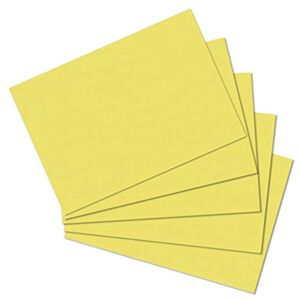 Herlitz Kartotéční lístky A6 14,9 x 10,9 cm, čisté, žluté, 100 kusů, do školy, studia a kanceláře Herlitz Kartotéční lístky A6 14,9 x 10,9 cm, čisté, žluté, 100 kusů, do školy, studia a kanceláře