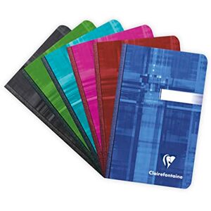 Clairefontaine 9596C Kladden / Metrický sešit, 9 x 14 cm s měkkým obalem, 96 listů linkovaných 90 g, 1 kus, různé barvy Clairefontaine 9596C Kladden / Metrický sešit, 9 x 14 cm s měkkým obalem, 96 listů linkovaných 90 g, 1 kus, různé barvy