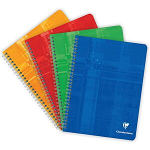 Clairefontaine 68721C Packung mit 10 Heften mit Spiralbindung 17x22 cm, 50 Blatt, 90g, französische Lineatur, farbig sortiert, 1 Pack Clairefontaine 68721C Packung mit 10 Heften mit Spiralbindung 17x22 cm, 50 Blatt, 90g, französische Lineatur, farbig sortiert, 1 Pack