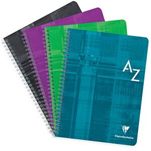 Clairefontaine 8998C Knihy s drátovým indexem, 17 x 22 cm, Séys, 90 g, 90 listů, různé barvy Clairefontaine 8998C Knihy s drátovým indexem, 17 x 22 cm, Séys, 90 g, 90 listů, různé barvy
