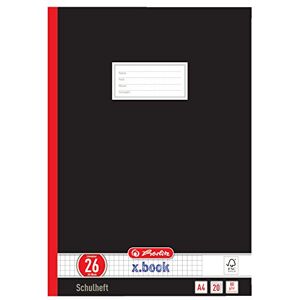 Herlitz Školní sešit 331223 A4, čtverečkovaný s okrajem, linkování 26, 20 listů, černý balení 10 ks (10 kusů) Herlitz Školní sešit 331223 A4, čtverečkovaný s okrajem, linkování 26, 20 listů, černý balení 10 ks (10 kusů)