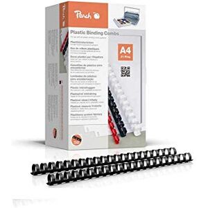Peach Plastový vázací hřbet A4-20 mm 175 listů 100 kusů černý PB420-02 Peach Plastový vázací hřbet A4-20 mm 175 listů 100 kusů černý PB420-02