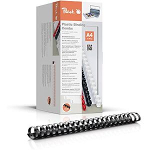 Peach Plastový vázací hřbet A4-38 mm 375 listů 50 kusů černý PB438-02 Peach Plastový vázací hřbet A4-38 mm 375 listů 50 kusů černý PB438-02