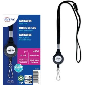 Avery 4830 Lanyard vytahovací 10 kusů (400 x 8 mm, držák na karty s jojo na doklady a klipem, pásek na klíče pro obal na doklady, šňůrka na zavěšení na obal na karty, šíjový pásek pro Avery 4830 Lanyard vytahovací 10 kusů (400 x 8 mm, držák na karty s jojo na doklady a klipem, pásek na klíče pro obal na doklady, šňůrka na zavěšení na obal na karty, šíjový pásek pro