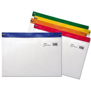 Snopake Zippa Bag 'S' Dokumententasche Reißverschluss A4 Plus 5 Stück transparent/farblich sortiert Snopake Zippa Bag 'S' Dokumententasche Reißverschluss A4 Plus 5 Stück transparent/farblich sortiert