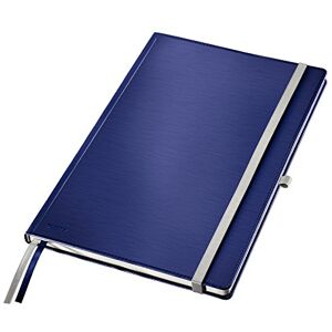 Leitz Poznámkový blok A4 linkovaný, 160 stran, 80 listů, pevná vazba s kvalitním potahem, papír 100 g/m², zapínání na gumičku, textilní pásky, poutko na tužky, s taškou, série stylů, titanová modrá, Leitz Poznámkový blok A4 linkovaný, 160 stran, 80 listů, pevná vazba s kvalitním potahem, papír 100 g/m², zapínání na gumičku, textilní pásky, poutko na tužky, s taškou, série stylů, titanová modrá,