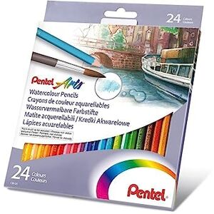 Pentel Pastelky CB9-24U rozpustné ve vodě, 24 barev, ze dřeva certifikovaného FSC Pentel Pastelky CB9-24U rozpustné ve vodě, 24 barev, ze dřeva certifikovaného FSC