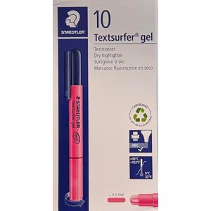 Staedtler 264-23 zvýrazňovač gel zvýrazňovač textové značkovače, 10 kusů v kartonovém pouzdře, růžové Staedtler 264-23 zvýrazňovač gel zvýrazňovač textové značkovače, 10 kusů v kartonovém pouzdře, růžové