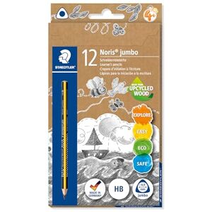 Staedtler Psací pero Noris jumbo, silná tužka v trojhranném tvaru, vysoká odolnost proti zlomení, stupeň tvrdosti HB, 12 tužek v kartonovém pouzdře, 119 Staedtler Psací pero Noris jumbo, silná tužka v trojhranném tvaru, vysoká odolnost proti zlomení, stupeň tvrdosti HB, 12 tužek v kartonovém pouzdře, 119