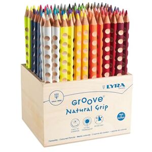 LYRA 946209 Groove dřevěný stojan s 96 barevnými tužkami, tříděné LYRA 946209 Groove dřevěný stojan s 96 barevnými tužkami, tříděné
