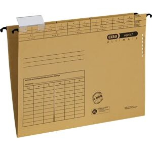 Elba 100560135 závěsný pořadač vertic ULTIMATE 50 kusů v balení z recyklovaného kartonu pro DIN A4 po stranách otevřený hnědý modrý anděl ideální pro volné odkládání listů v kanceláři a úřadu Elba 100560135 závěsný pořadač vertic ULTIMATE 50 kusů v balení z recyklovaného kartonu pro DIN A4 po stranách otevřený hnědý modrý anděl ideální pro volné odkládání listů v kanceláři a úřadu