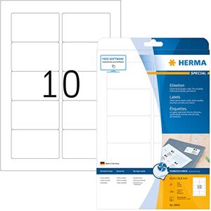 Herma 8840 univerzální etikety pro inkoustové tiskárny, 25 listů, 83,8 x 50,8 mm, 10 na arch A4, 250 kusů, samolepicí, potisknutelné, matné, prázdné samolepicí etikety nálepky pro inkoustové tiskárny, Herma 8840 univerzální etikety pro inkoustové tiskárny, 25 listů, 83,8 x 50,8 mm, 10 na arch A4, 250 kusů, samolepicí, potisknutelné, matné, prázdné samolepicí etikety nálepky pro inkoustové tiskárny,