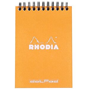 Rhodia 13503C poznámkový blok (DIN A6, 10,5 x 14,8 cm, dvojitá spirála, linkovaná, dot grid, mikroperforovaná, 80 listů) 1 kus oranžová Rhodia 13503C poznámkový blok (DIN A6, 10,5 x 14,8 cm, dvojitá spirála, linkovaná, dot grid, mikroperforovaná, 80 listů) 1 kus oranžová